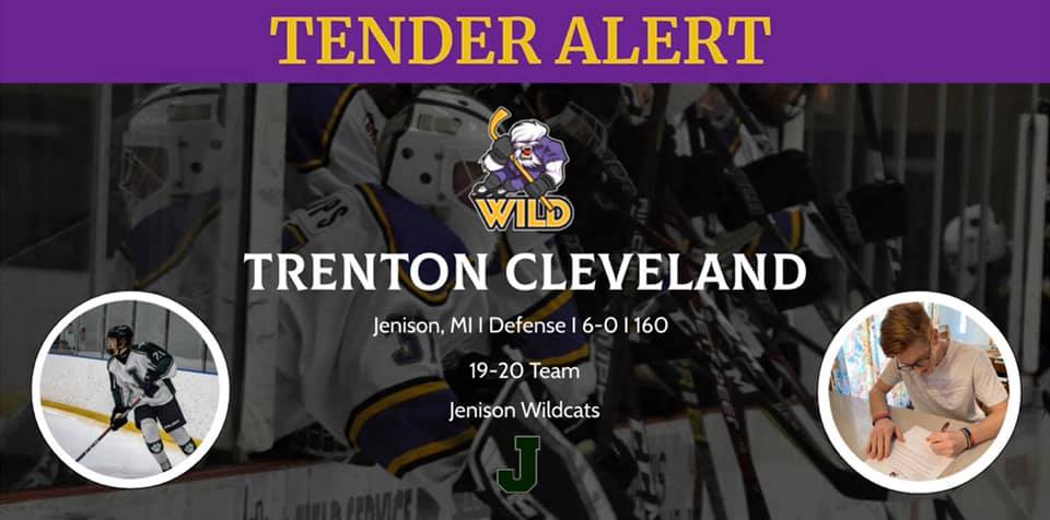 Wild Sign Trenton Cleveland to Tender Agreement for 20-21 Season