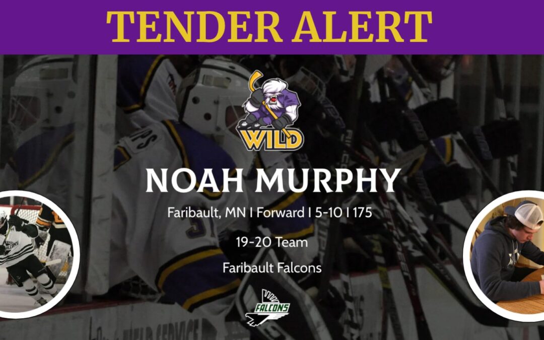 Wild Sign Noah Murphy to Tender Agreement for 20-21 Season