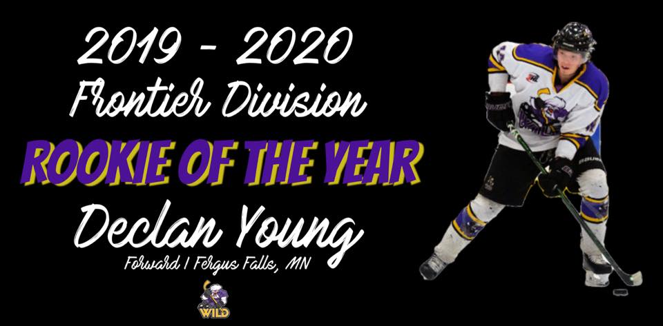 Declan Young is the NA3HL Frontier Division Rookie of the Year