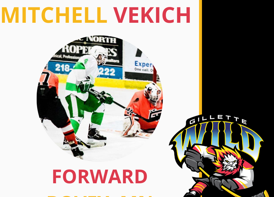 Vekich is coming to Gillette for the 20-21 season!