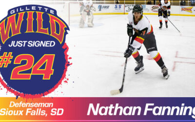 Another Gillette Wild veteran joins the 2021-2022 roster! Nathan Fanning is coming back to Gillette!