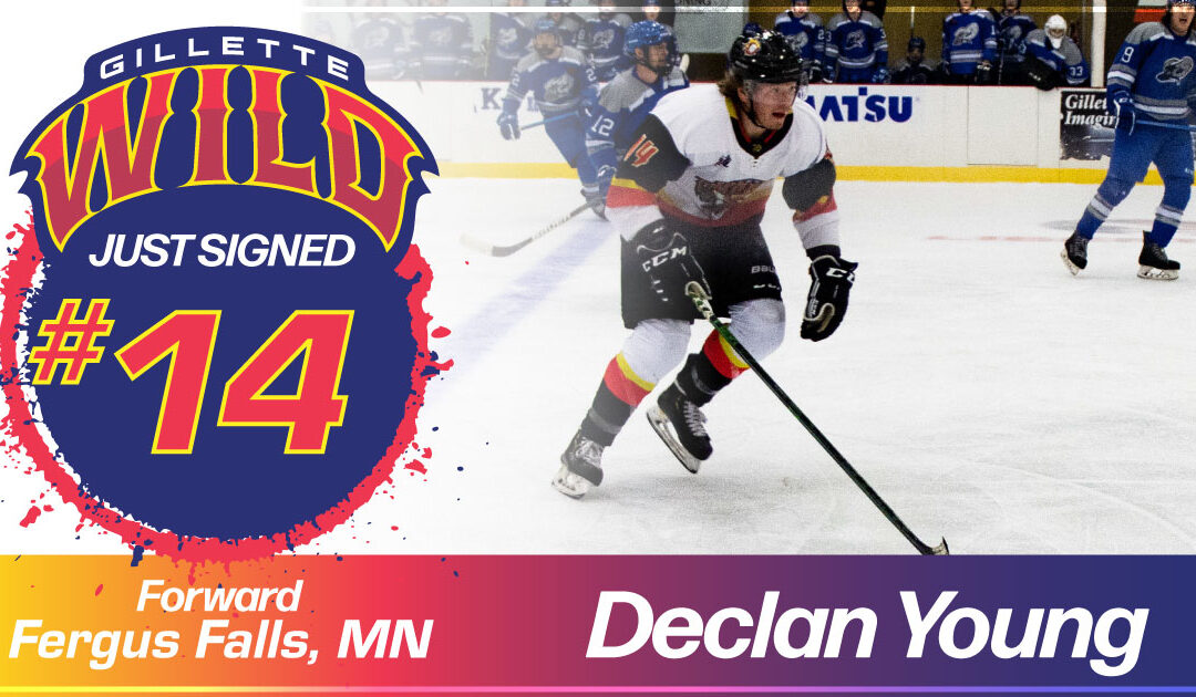 Declan Young is coming back to the Gillette Wild for the 2021-2022 season! Whoooo!