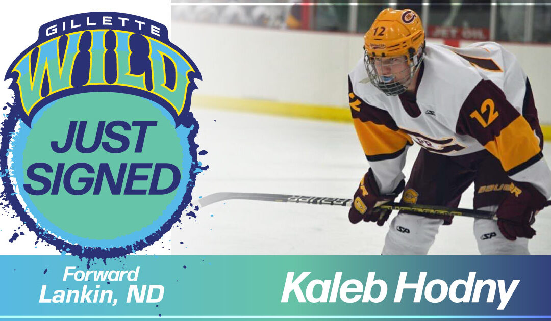 Let’s give a WILD welcome to Kaleb Hodny! 🏒 Hodny is originally from Lankin, ND, and played as a Forward for the Grafton-Park River Spoilers during the 2020-2021 season. Welcome to the Gillette Wild Kaleb!