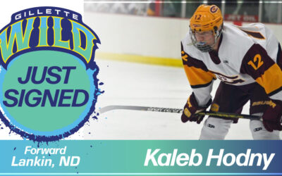 Let’s give a WILD welcome to Kaleb Hodny! 🏒 Hodny is originally from Lankin, ND, and played as a Forward for the Grafton-Park River Spoilers during the 2020-2021 season. Welcome to the Gillette Wild Kaleb!