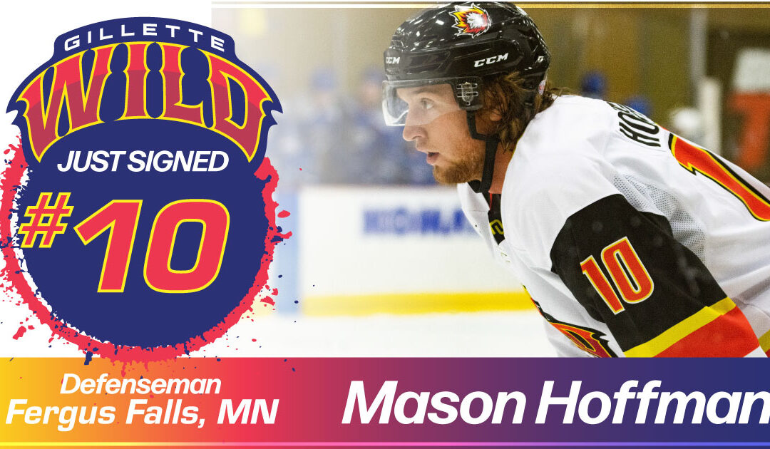 Help us welcome back Gillette Wild veteran, Mason Hoffman! We’re excited to have him on the team roster for the 2021-2022 season! 
