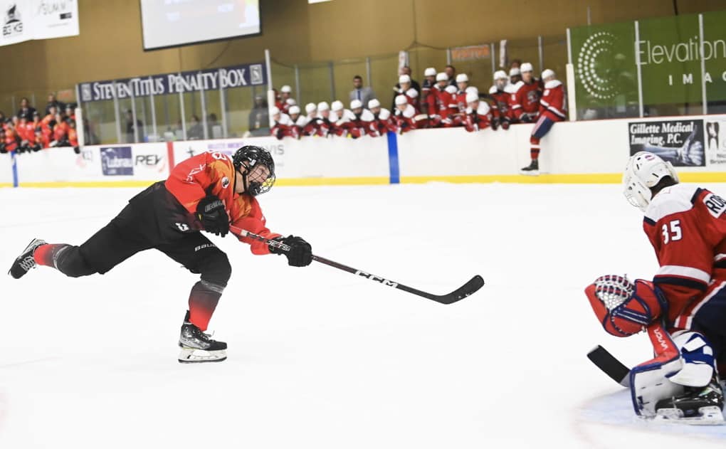 Isaac Young Records his 100th Career NA3HL Goal