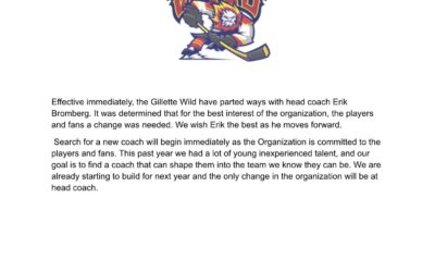 Wild Part Ways With Head Coach